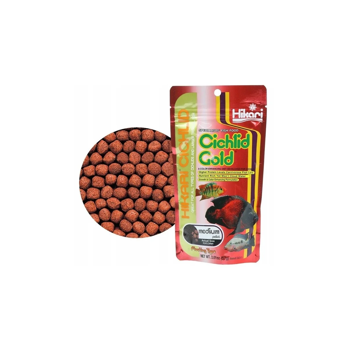Hikari Cichlid Gold Medium 250 g - vue 4