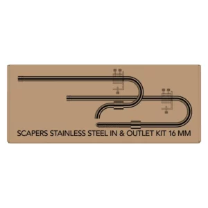 SuperFish Scapers Kit In & Outlet Inox 16 mm
