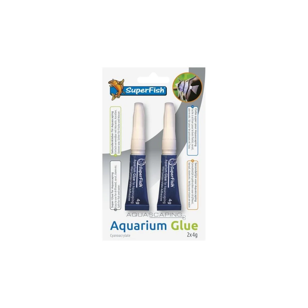 SuperFish Colle Aquarium Blister 2X4 g - vue 3