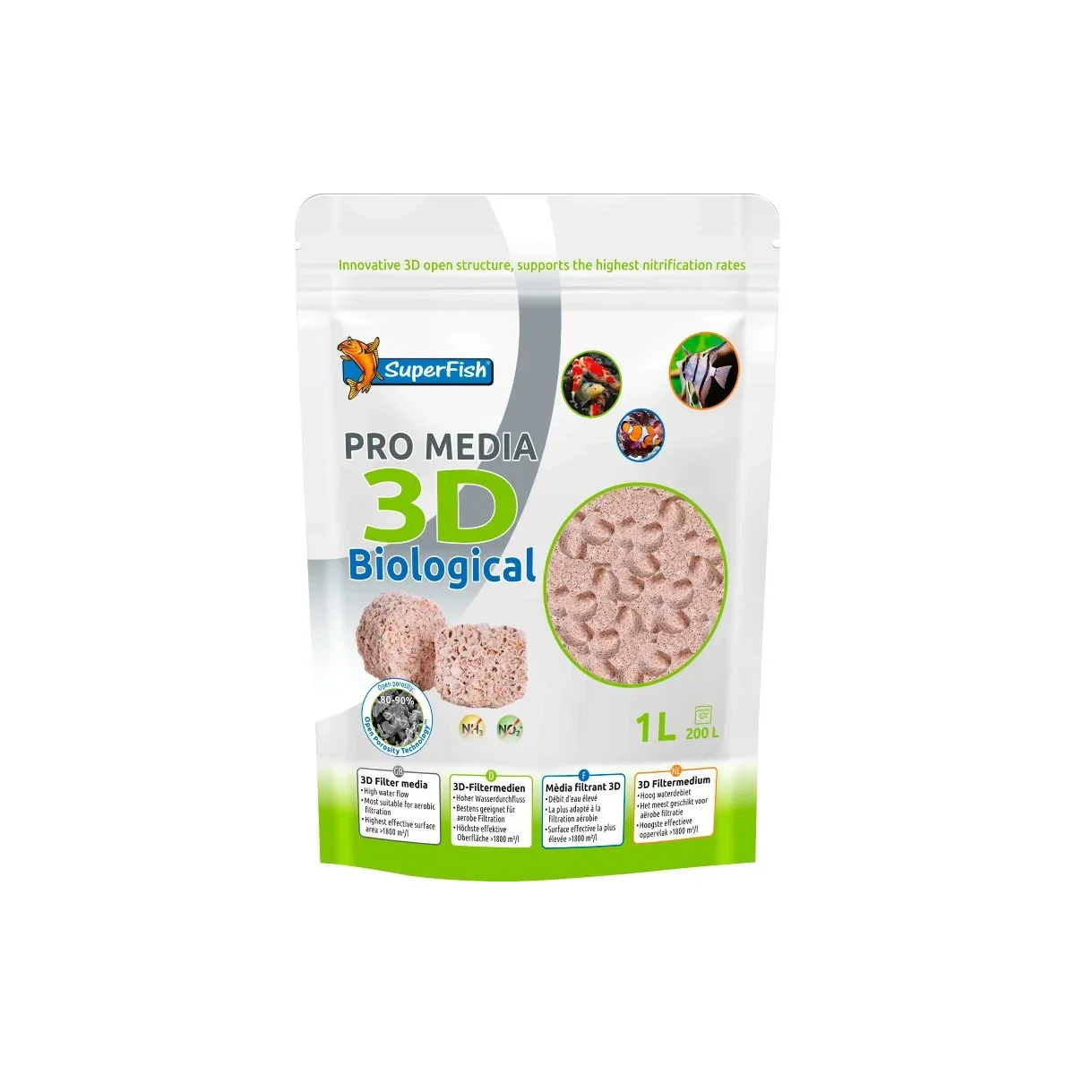 SuperFish Pro Media 3D 1000 ml - vue 2